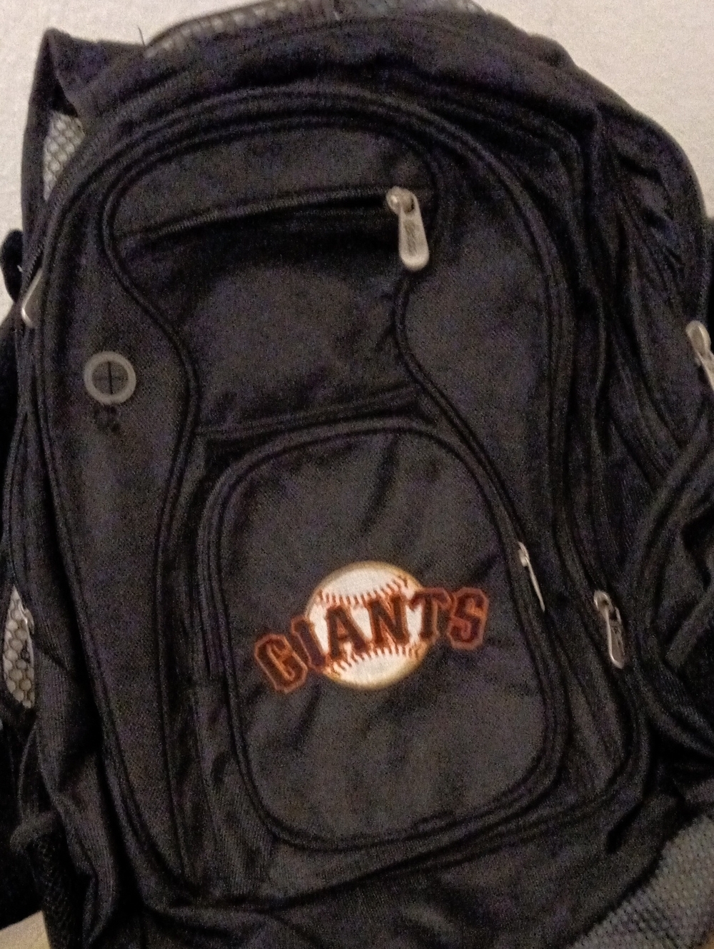 Black Giants Logo Men's Backpack - Team Emblem Travel Pack